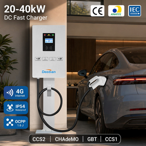 สถานีชาร์จรถยนต์ไฟฟ้าแบบติดผนัง Deedian 20/30/40KW หัวชาร์จคู่ CCS2 CHAdeMO OCPP RFID IP54 ชาร์จเร็ว สำหรับใช้งานเชิงพาณิชย์ ขายส่ง - Product Image 1