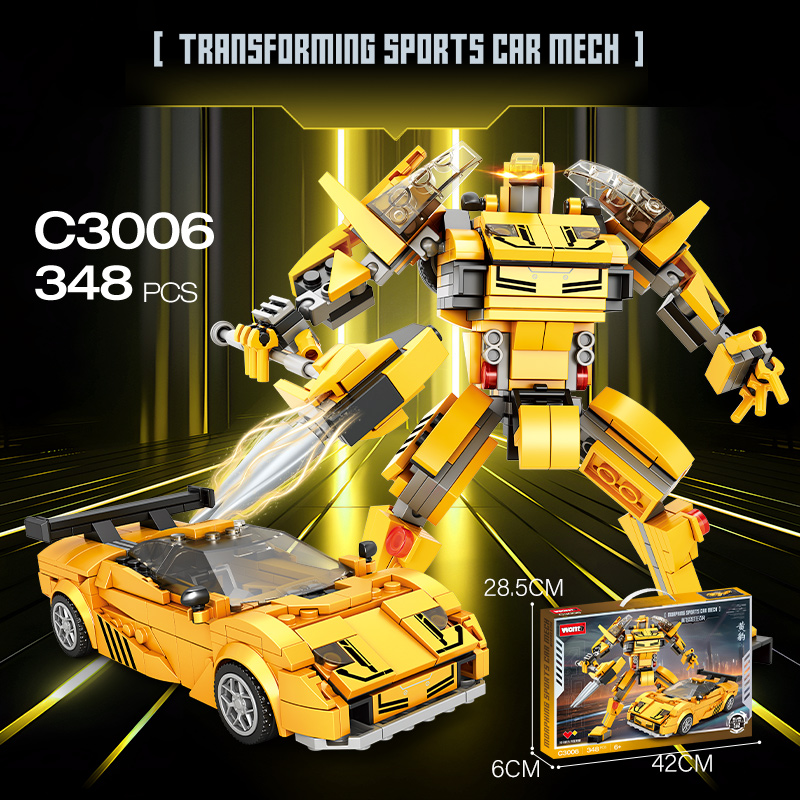 WOMA TOYS OEMODMキッズチャイルド2in1カーロボット組み立て