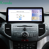 Radio Multimedia para Auto Krando con Pantalla Android de 12.3 Pulgadas para Honda Spirior 2009-2014, Unidad Principal Android Auto, Carplay Inalámbrico, 4G