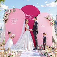 Housse d'arche de mariage en spandex élastique épais pour support de toile de fond, couleur unie, pour fond photographique et décoration de fête d'anniversaire