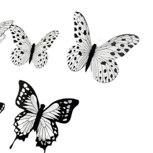 Butterfly Cake Decoration Die Cut Plastic Reusable Round Mother's Day Birthday Wedding Ornament - Product Image 3