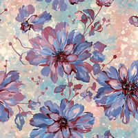 Tela Crepé Koshibo con Estampado Floral Digital, 100% Poliéster, Nuevo Patrón Hutterite, para Vestidos de Mujer