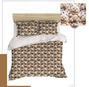 Custom Graphic Embossed Effect Microfiber Comforter Case Bundle for Home Textile Wholesaler - Product Image 1