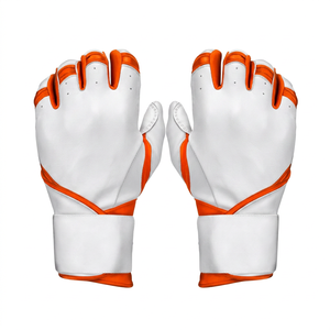 Wholesale New Style Adult Baseball Batting <b>Gloves</b> Leather Youth Wrist Support Ambidextrous Size M Unisex Lightweight Durable - Product Image 1