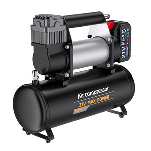 Compresor de Aire Portátil de 21V con Batería de Litio, Inflador de Neumáticos para Auto y Uso Doméstico - Product Image 1