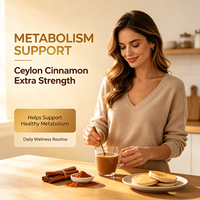 Compléments alimentaires végétaliens à marque privée, capsules de cannelle de Ceylan naturelle, superaliments, vitamines, certifiés pour la santé
