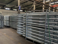 Usine de haute qualité en gros personnalisé en acier au carbone galvanisé ancrages de montage solaire pieux vissés au sol avec support