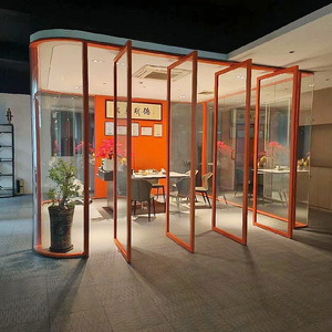 Partición de vidrio móvil plegable Pared Auditorio Biblioteca Partición Banquete Hotel Particiones de pared operables - Product Image 2