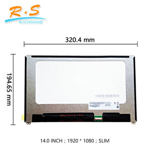 Tela de substituição lcd, mais vendidos, tela b140han03.3 14.0 "slim edp 30 pin laptop, display, pcba dobrado para computador acetinado