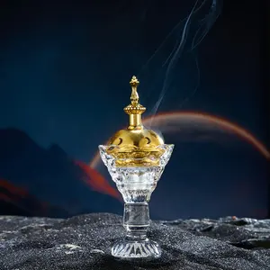 Exotic Style Crystal Incense Burner Arabic Incense Burner Accepted Custom Design