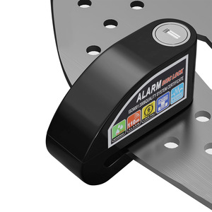Alarm Disc Lock 6 Mm Pin 110Db Alarm Universal Motorcycle Front <b>Wheel</b> Lock - Product Image 4