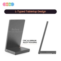 Pantalla de Menú Digital para Restaurante en Forma de L, Pantalla Plana de Aluminio, Kiosco con Panel Táctil Múltiple y Cámara