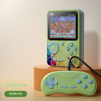 Console de jeu rétro portable 2,4 pouces, 500 jeux classiques, écran haute définition, sortie TV, manette sans fil, double joueur