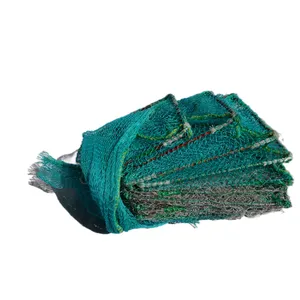 Trampa de pesca de primavera Jaula larga 380D/9Ply con estructura de gran pared para captura de camarones