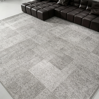 Tapis d'intérieur moelleux et doux de haute qualité, couleur unie, pliable, lavable, en polyester, imitation fourrure, pour salon