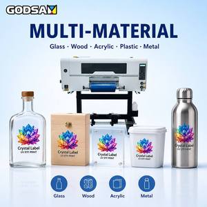 เครื่องพิมพ์สติกเกอร์แบบม้วนเพื่อม้วนเครื่องพิมพ์ UV เพื่อ A3ความเร็วสูง30ซม. เครื่องพิมพ์ฉลากคริสตัล cmykw วานิช DTF - Product Image 1