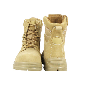 <span class=keywords><strong>Botas</strong></span> de camuflaje de lona <span class=keywords><strong>para</strong></span> <span class=keywords><strong>hombre</strong></span>, calzado de combate táctico de seguridad, cuero ligero, marrón - Product Image 6