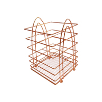 Fourniture directe d'usine Boutique Rainbow Design Porte-couverts en or rose Porte-cuillère Porte-couverts de Noël pour la cuisine