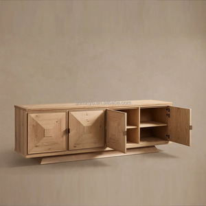 <span class=keywords><strong>Meuble</strong></span> de rangement/credenza MYHOME en bois massif, style français minimaliste, fait <span class=keywords><strong>main</strong></span>, durable, pour salle <span class=keywords><strong>à</strong></span> manger et salon - Product Image 2