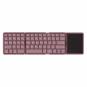 Teclado Plegable Táctil Recargable BT para IOS, Android, Windows, Mac <span class=keywords><strong>OS</strong></span>, Mini Teclado Inalámbrico Portátil Plegable para Teléfono, <span class=keywords><strong>iPad</strong></span> - Product Image 1