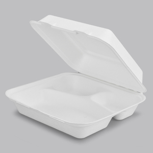 2025 Bán Buôn Bã Mía Phân Hủy Sinh Học Thực Phẩm Container Mía Bánh Hamburger Hộp 6 Inch Tất Cả Các Kích Thước Vỏ Sò Hộp Giấy Bao Bì - Product Image 6