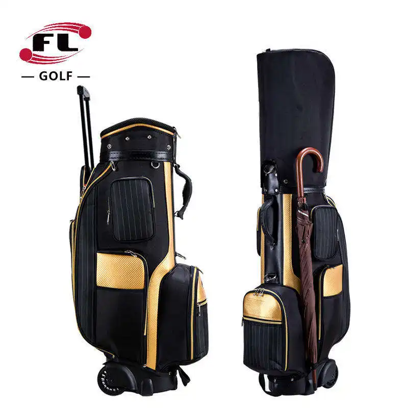 Borsa Trolley con ruote borsa per attrezzatura borsa per mazze da golf per uomo forniture da golf per palline standard
