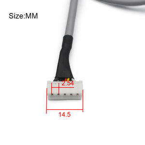 기타 픽업 출력 케이블 4 전도 + 5P 단자 450MM 코일 분할 케이블 블랙 플러그 다이렉트 그레이 - Product Image 6