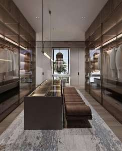 Walk-in Vanity Wardrobe with <strong>LED</strong> <strong>Light</strong> - Bedroom Finished Storage <strong>Furniture</strong> - Product Image 3