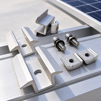 Pince de fixation solaire personnalisée en aluminium pour panneaux photovoltaïques – Accessoires de montage pour structure photovoltaïque