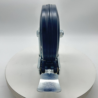 Roues en caoutchouc VIMA de 5 pouces avec roulement à billes, capacité de 120 kg, roulettes pivotantes avec frein, chariot industriel durable, roulettes de moyenne capacité
