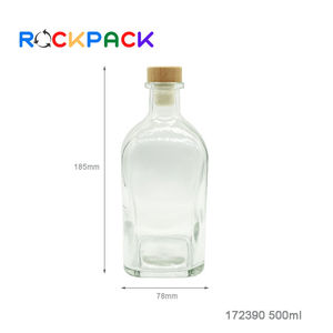 500ml échantillon gratuit bouteilles de jus de vin de bière en verre vide avec étiquette personnalisée - Product Image 3