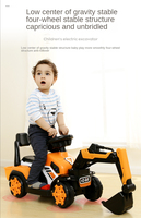 Nouveauté : Voiture de chantier électrique musicale avec bras de pelle, jouet à monter pour enfant