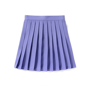 Falda Escolar Estilo Anime para Verano, Cintura Alta, Plisada, Corta, Color Sólido, Poliéster Antiarrugas - Product Image 6