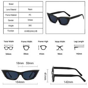 Gafas de Sol de Moda Retro 2025 con Logotipo Personalizado, Montura Grande, Protección UV400, Coloridas, Estilo Ojo de Gato para Mujer - Product Image 6