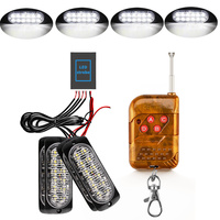 Luz estroboscópica de emergencia para coches, luces LED de 12v y 24v, intermitente inalámbrico para camiones