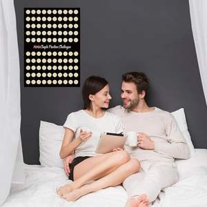 Valentijnsdag 17.8 "" Kras-<span class=keywords><strong>Off</strong></span> Poster, 100 <span class=keywords><strong>Sex</strong></span> Poseert Challenge Date Kras-<span class=keywords><strong>Off</strong></span> Poster Paar Geschenken, Zwart - Product Image 4