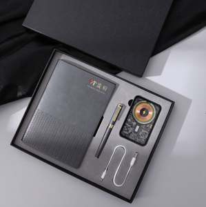 Simple Elegant Business Notebook Pen Set with Magnetic Wireless Charging 10000mAh Power Bank for Corporate Souvenir Gift Ideas - Product Image 2