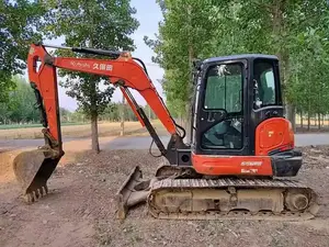 Used KUBOTA KX165-5 165 Hydraulic Crawler Excavator 6.5 Ton Construction Machinery For Sale A Low Price
