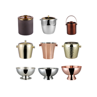 Ember es besar anggur merah wastafel sampanye baja tahan karat ember es ember ember es Bar Ktv untuk Caperdonich Laurent-Perrier