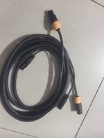 Câble Combo Professionnel 3 Broches Powercon DMX, Cordon d'Alimentation Powercon pour Éclairage Scénique 5m x 2.5mm² Plus Câble de Signal DMX512 XLR