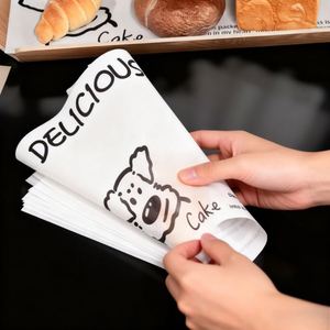 Papel Antigrasa de Grado Alimenticio para Envolver Hamburguesas y Sándwiches, Forros de Papel para Postres, Decoraciones Navideñas, Papel de Embalaje con Estampado Navideño - Product Image 2