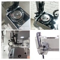 Machines à coudre à lit cylindrique à une aiguille pour sacs anti-poussière