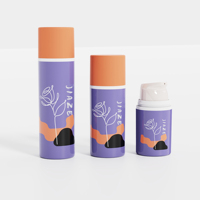 Flacon Airless de Luxe en PP 15ml 30ml 50ml avec Impression Sérigraphique Personnalisée pour Nettoyant Visage, Shampoing et Soins Personnels