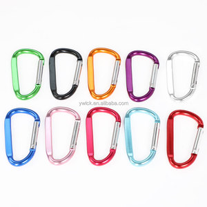 Vente en gros de porte-clés en métal aluminium avec anneau en D plat de 6,8 cm (<span class=keywords><strong>2</strong></span>,7 pouces), logo personnalisé gravé, crochet de porte-clés, mousqueton - Product Image 2