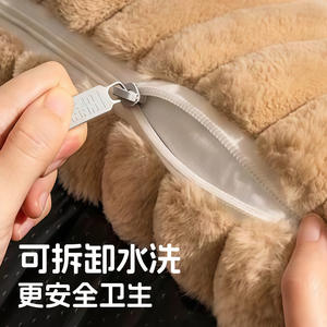 Chenil d'hiver épais OEM pour chiens Lit carré pour animaux de compagnie avec velours pelucheux et motif solide et durable pour grands chiens Fournitures pour animaux de compagnie - Product Image 6