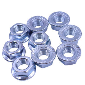 Tuercas de Brida de Acero al Carbono de Alta Resistencia Grado 8 M16*1.5, Tuercas Antiaflojamiento de Rosca Fina para Generadores de Gasolina, 100 Piezas/Paquete - Product Image 1