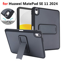 Casing untuk Huawei Matepad SE 11 inci 2024 AGS6-W09, Tipis, Dapat Disesuaikan, Penyangga Keras PC, Penutup Tablet dengan Slot Tempat Pensil