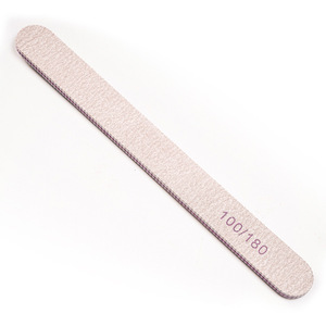 Logo personnalisé professionnel 100/180 ensemble de lime à ongles Double face outil de manucure jetable grain personnalisé autocollant de Logo personnalisé corée - Product Image 5