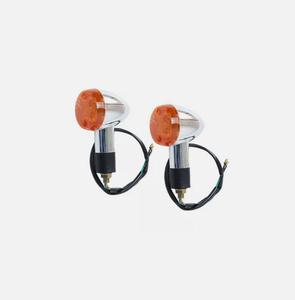 2X2 "cromati indicatori di direzione anteriori posteriori adatti per la maggior parte moto moto moto moto moto moto moto Cruiser Chopper e più - Product Image 3