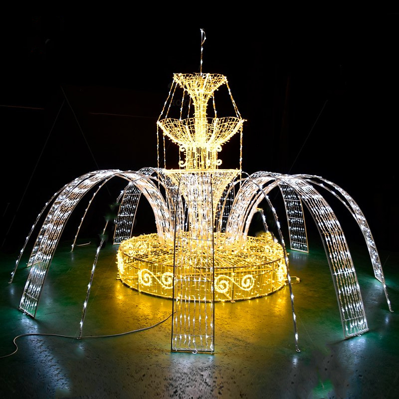 Customized Design Dynamic RGB LED IP65 Waterproof Christmas New Year Theme Wedding Outdoor Festival Landscape Decoration Lights